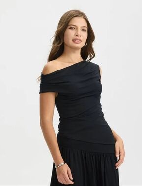 Women's Ruched Asymmetrical Top - A New Day™